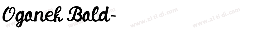 Ogonek Bold字体转换
